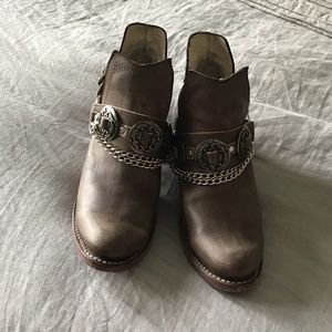 Freebird brown mystic booties size 8